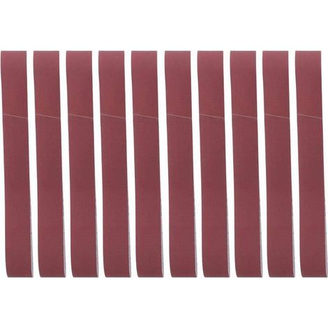 10Pcs Ceinture de Ponçage à L'alumine Bande de Ponçage Outil de Polissage de Meulage 740 X 40Mm Pour Le Travail Du Bois (400 Grit) (1/4)