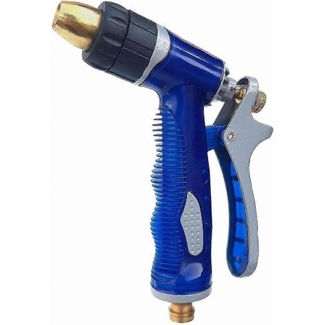 High-Pressure Copper Garden Water Gun for Car Wash and Home Cleaning with Sea Blue Design (1/5)