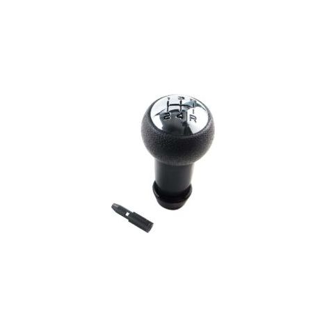 Pomo de palanca de cambios manual de 5 velocidades para Peugeot 106 107 205 207 306 307 308 405 406 407 607 / CITROEN C2 C3 C4 Picasso - Negro y plata - Crezuo (1/4)