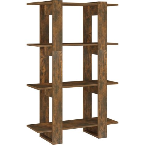 Maison Exclusive - Bücherregal/Raumteiler Räuchereiche 80x30x123,
