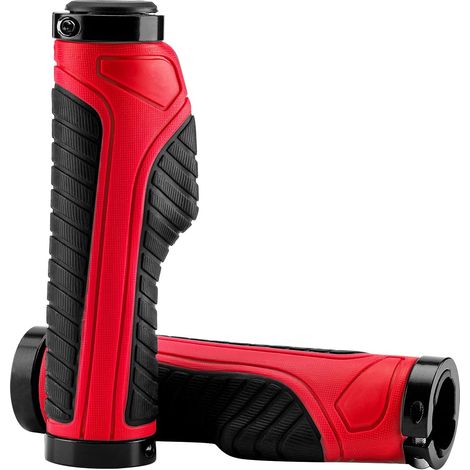 Convient pour VTT BMX VTT Poignées de vélo Poignées de guidon de vélo Double pince en aluminium Couvercles de verrouillage Couvercles de guidon