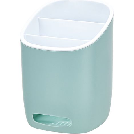 Soporte Para Cubiertos - Organizador De Cubertería Con 3 Compartimentos - Para Fregadero O Encimera - Plástico Resistente - 1 Unidad (1/5)