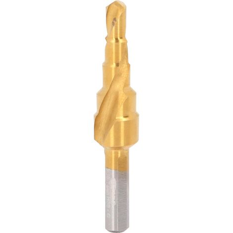 KS Tools HSS-TiN Stufenbohrer,Ø 4,8-10,7mm, 5 Stufen - 330.2362 (1/3)