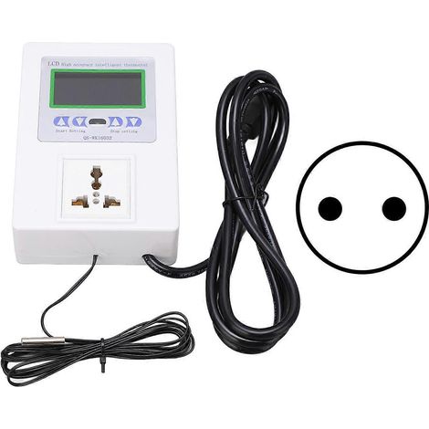 Automatischer, intelligenter Temperaturregler mit großem LED-Display und digitaler Anzeige, Thermostat 110–240 V (EU)