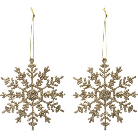Golden Flake Glitter Weihnachtsschmuck x 2 - Feeric lights & christmas (1/3)