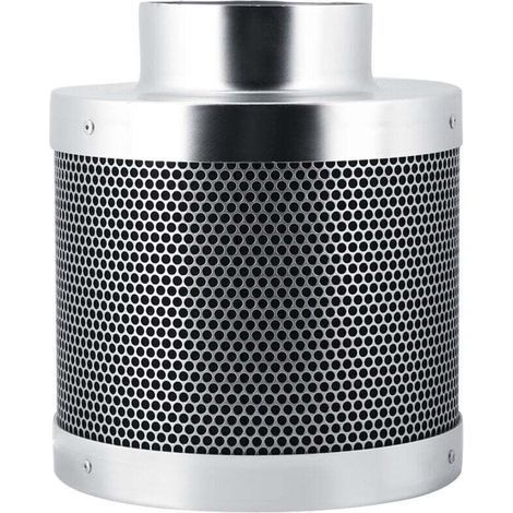 Filtre à Charbon Actif Anti-Odeurs en Acier Inoxydable, 4 Pouces 200 mm Filtre à Air d'échappement pour Culture Plantes Hydroponique, pour Éliminer La Poussière dans L'Air (1/4)