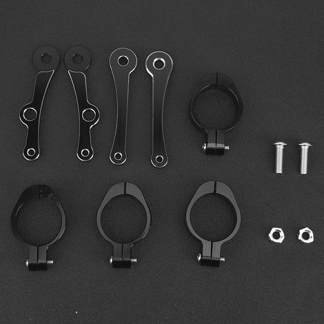 Support de phare de moto style Harley, support de clignotant 39-41 mm, support de commande avant modifié CNC rétro (1/4)