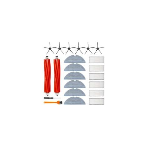 Pack de 22 Accessoires Compatibles Roborock S7/T7S Plus/G10/G10S Pro - 2 Brosses Principales, 6 Filtres HEPA, 6 Brosses Latérales, 6 Lingettes Microfibres - Pièces de Rechange Indispensables pour l'En