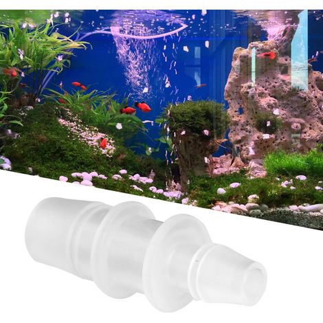 Adaptateur de diamètre variable pour aquarium en plastique, raccord droit, tuyau de pompe à air, 2 pièces, 16 mm/20 mm (1/5)