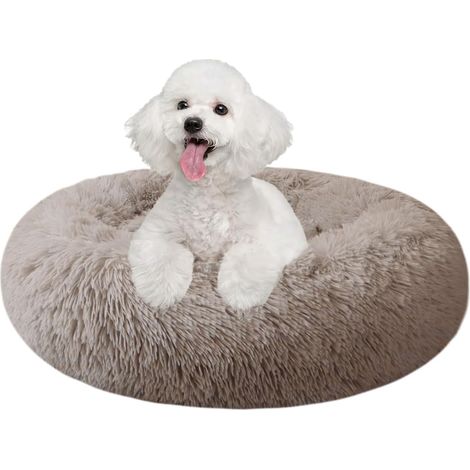 Panier d'intérieur pour chat - 50 cm - Convient aux petits et grands chiens - Panier rond lavable pour chiots et chatons (1/5)