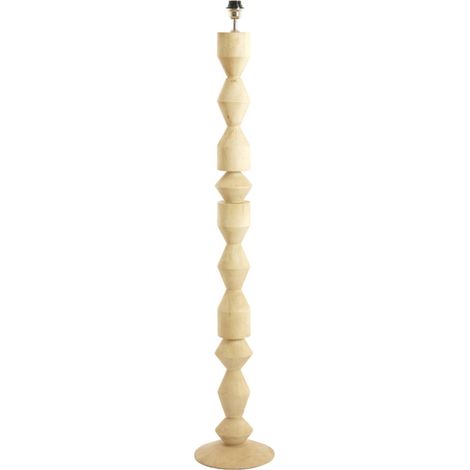 Light & Living - lámpara de pie - Edie - natural - madera - Ø