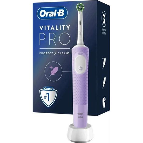 Oral-B - Elektrische Zahnbürste Vitality Pro, violett 4210201427025 (1/2)
