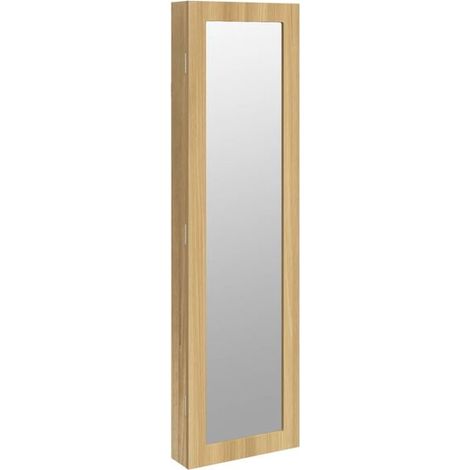 Armoire à bijoux avec miroir mural, dimensions : 30 x 8,5 x 106 cm (1/5)