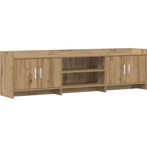 vidaXL Meuble TV 168 x 33 x 47 cm Chêne artisanal Bois d'ingénierie