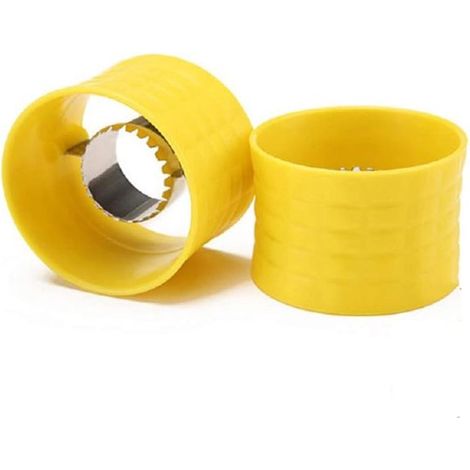 Mazorcas de maíz, 2 piezas, Mazorcas de maíz, Mazorcas de maíz, Mini rebanadora de maíz redonda portátil manual, Trillado, Acero inoxidable (1/5)
