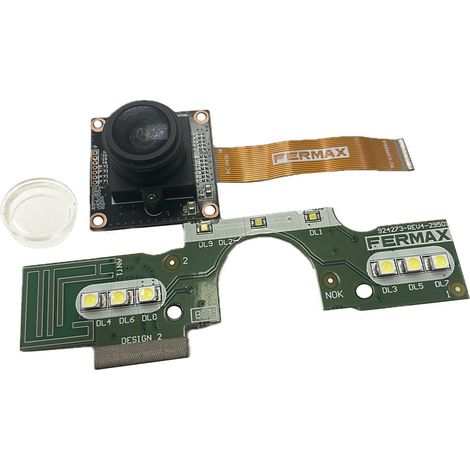 Cámara gran angular para placa Cora Duox Plus con circuito LED y lente incluida
