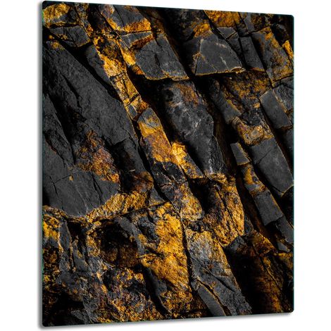 Plateau de table en panneau de verre 40x52, aspect pierre (1/5)