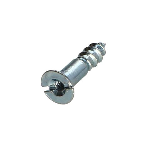Vis bois Acier zingué 5X20 Percée et taraudée M3.5 Pas de 60 - 1 pièce (1/4)
