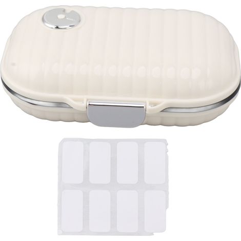 Distributeur hebdomadaire de médicaments 7 compartiments, boîte à pilules étanche portable pour huiles de poisson, grand format (1/5)