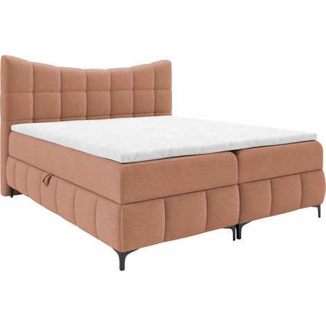 Cama continental Littera, Freya 210.32, Continental, Doble, 140x200, Tapiz, Somieres, 144x210x120cm