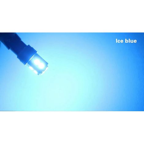 Ba9s T4W - Feux de stationnement latéraux haute puissance CANbus sans erreur LED inversée - Blanc (BAY9s H21W Bleu glace) (1/5)