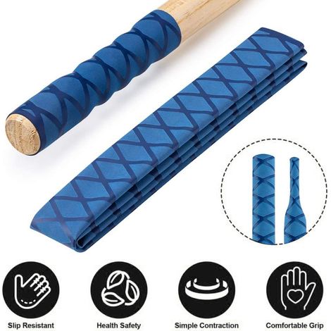 Canne à pêche tube thermorétractable antidérapant étanche, poignée raquette badminton guidon vélo gaine thermorétractable (1/5)