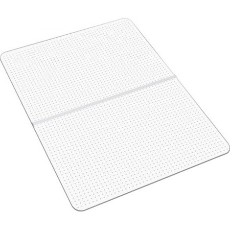 Stuhlmatte Bodenschutzmatte (1225 x 915 mm) Bürostuhlmatte rutschfester klarer Stuhlteppich aus PVC mit Noppen, sanftes Gleiten unter dem Schreibtischteppich für Heimbüro (rechteckig) (1/5)