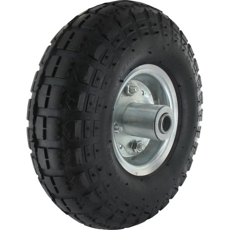 Roue de remorque 350x4 – Entraxe 100mm – Diamètre 350mm – Pour terrains accidentés