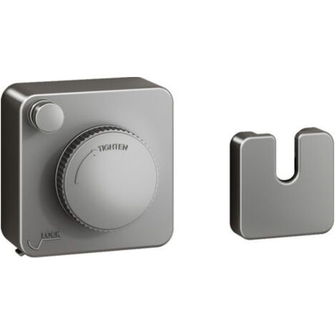 Étendoir à linge rétractable pour intérieur et extérieur, fixation murale en acier inoxydable, 4,8 m (carré, gris) (1/4)