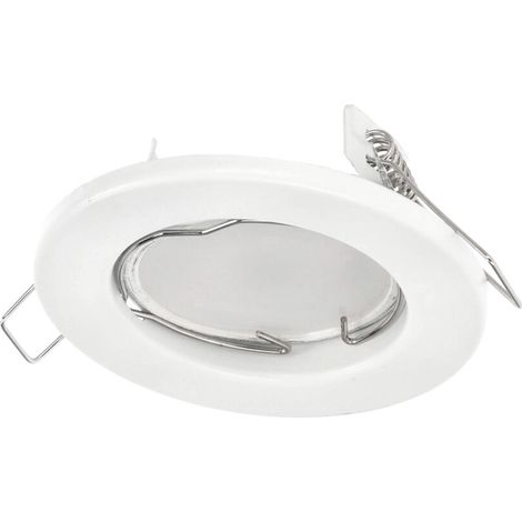Support de spot encastrable fixe rond MURID White IP20 blanc mat - EDO Solutions (1/5)