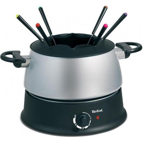 Tefal – Appareil à fondue électrique 1200W – Pour 6 personnes – Design argenté moderne – Facile à utiliser pour soirées conviviales