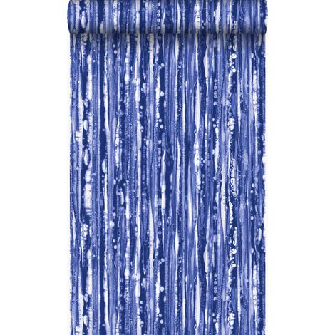 papier peint à rayures bleu - Origin Wallcoverings (1/5)