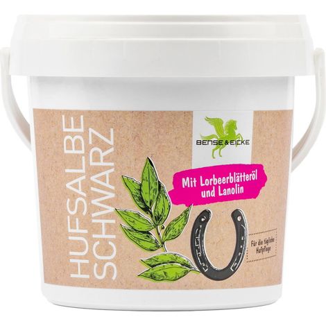 Confezione 500 ml: Parisol Schwarzes Huffett mit Vaseline und ätherischem Lorbeeröl (1/2)