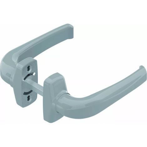 Ensemble de poignées de porte sur rosace CRYSTAL - CROISEE DS Brut