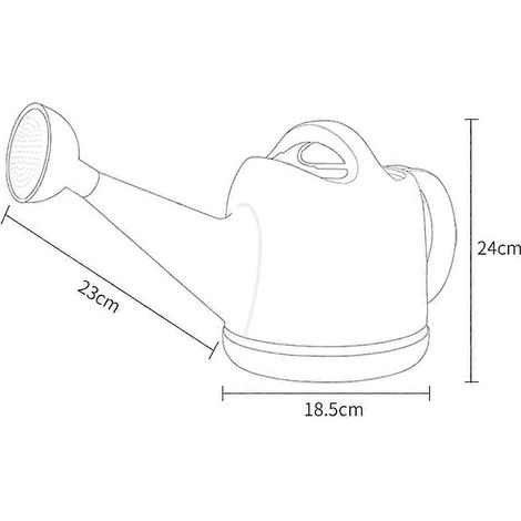 Arrosoir en plastique pour jardinage domestique, pot de 4 litres (1/5)