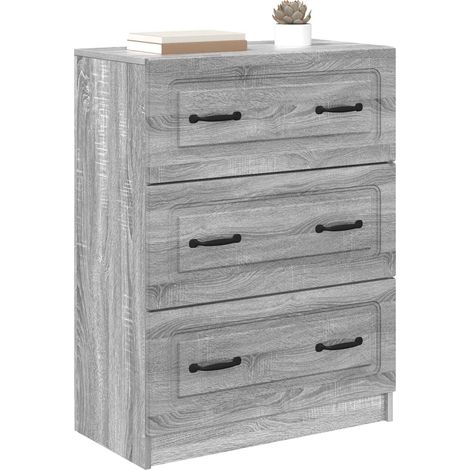 Maison Exclusive - Armoire à tiroirs Sonoma gris 66 x 34,5 x 87 cm