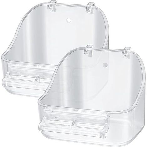 Bain d'oiseaux suspendu pour petits oiseaux - 2 pièces - facile à utiliser (1/5)