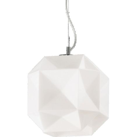 Suspension Piozzano, Structure en Verre, Blanc (1/4)