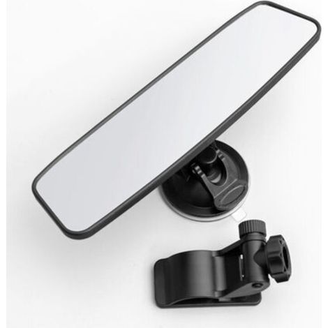 Rétroviseur avec ventouse, rétroviseur anti-éblouissement pour moniteur de conduite, rétroviseurs intérieurs universels pour voiture avec rétroviseur intérieur convexe grand angle pour voiture