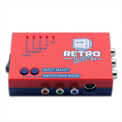 Convertisseur AV vers HD RetroScaler2x - Doubleur de ligne pour consoles de jeux rétro PS2, N64, NES, Dreamcast et Satu (1/5)
