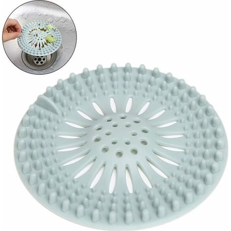 Filtro atrapacabellos de 2 piezas, colador de fregadero, tapón de desagüe de ducha para baño, bañera y cocina. (1/5)