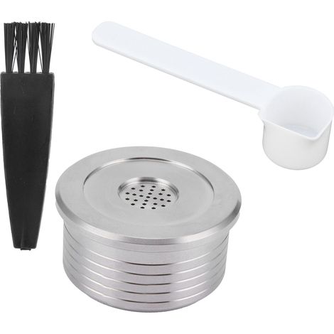 Capsule à café réutilisable avec goupillon et cuillère, compatible avec la machine à café DELTA Q NDIQ7323 (1/5)