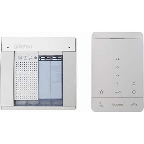 Legrand, set di videocitofono a 2 fili per casa a 1 famiglia, con porta audio SFERA Allmetal e connettore audio di classe 100 A16E e alimentatore di rete 364234 (1/4)