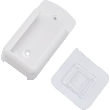 Support mural pour télécommande - Blanc - Boîte de rangement pour télécommande de climatiseur (fin) (1/5)