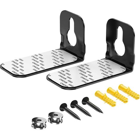 Compatible With Samsung/Sony/Lg Universal Mount Holder Wall Mount Samsung/Sony/Lg Stand Holder Accessories, Long Strip Echo Wall Speaker, Home Cinema Speaker Holder (Black) 2 Pieces (1/5)
