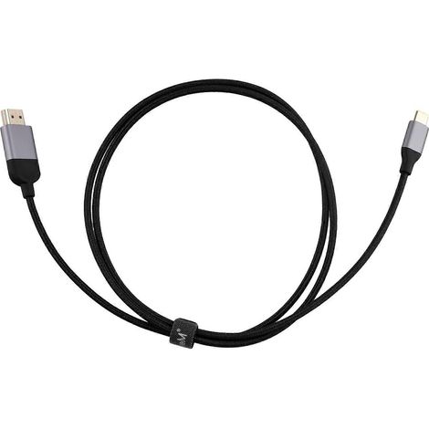 Adaptateur USB Type-C vers câble compatible, prend en charge la 4K à 30 Hz pour la transmission vidéo et audio. (Câble adaptateur A) (1/5)