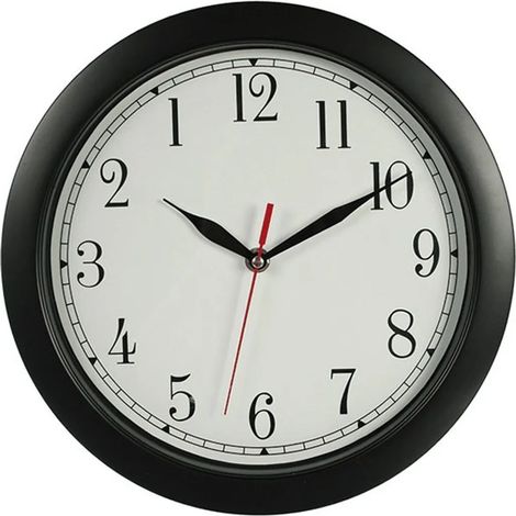 Horloge murale Out of the Blue - inversée - Diamètre 29 cm - noir et blanc (1/5)