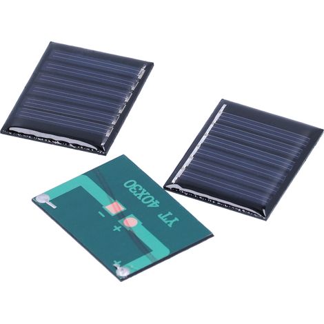 4 Stück 0,15 W 3 V Solarpanel Polysilizium DIY Solarlademodul Zubehör 40 x 30 mm (1/5)