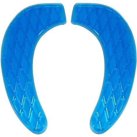 Coussin de siège de toilette en gel, portable et lavable, tapis de couvercle de réservoir souple universel avec design autocollant réutilisable, pour la maison, la salle de bain, sièges de (1/5)