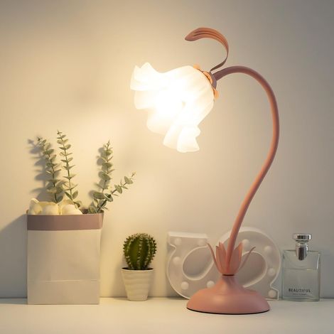 Lampe De Chevet,Lampe De BureauFleur Modernes Lampe De Lecture De Table Abat-jour En Acrylique DIY Rotative Pour Les Chambres,Salle D'éTude,Enfant Lampe Bureau 50 Cm Lampe Livre (1/5)